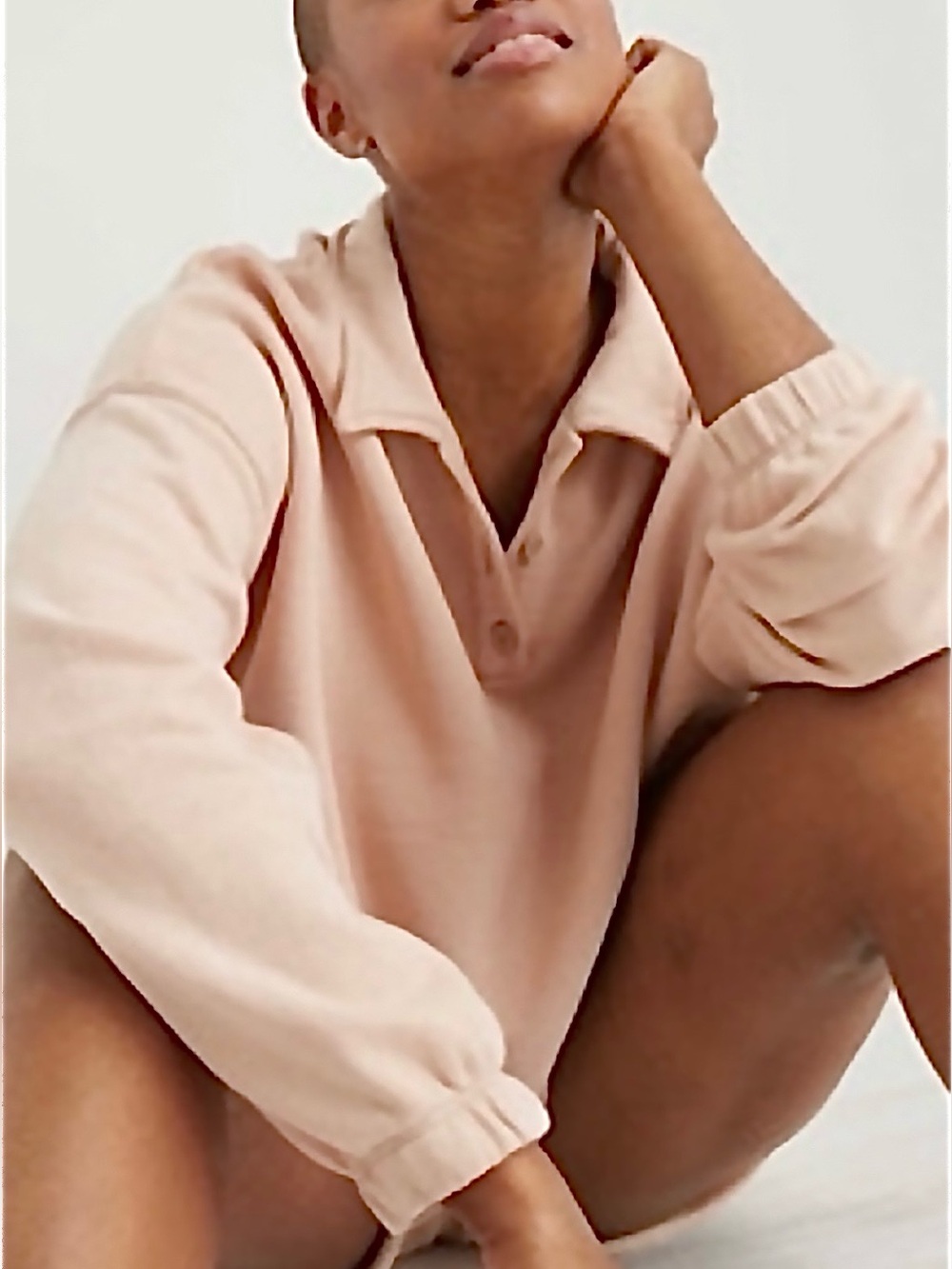 Aerie - Polo Cropped Sweatshirt